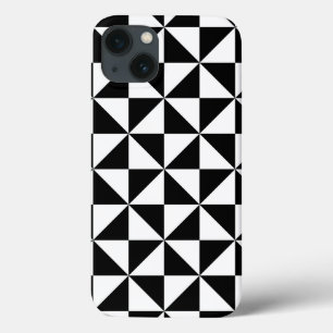 Padrão De Triângulo Preto E Branco