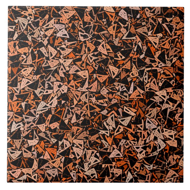 Padrão de Triângulo Preto Laranja (Frente)