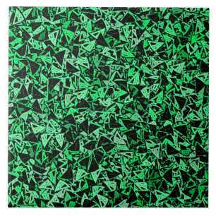 Padrão de Triângulo Preto Verde