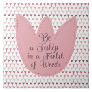 Padrão de Tulipas Rosa Simples