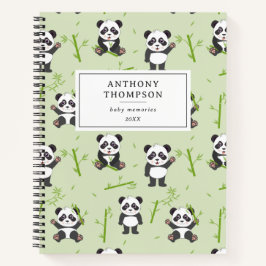 Padrão de Urso Panda Fofo Bambu Animais Kawaii