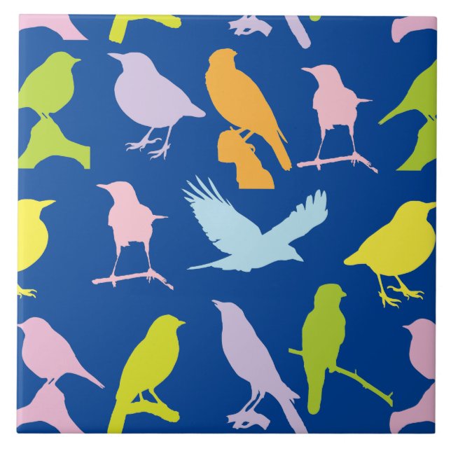 Padrão de variedade de aves colorida em Pastel (Frente)
