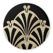 Padrão de ventilador de Art deco bronze elegante d