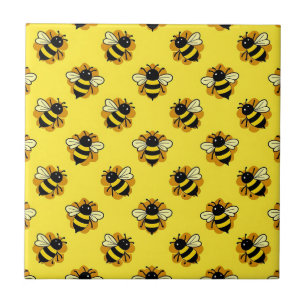 Padrão de Verão de Abelha Bumblebee Fofa