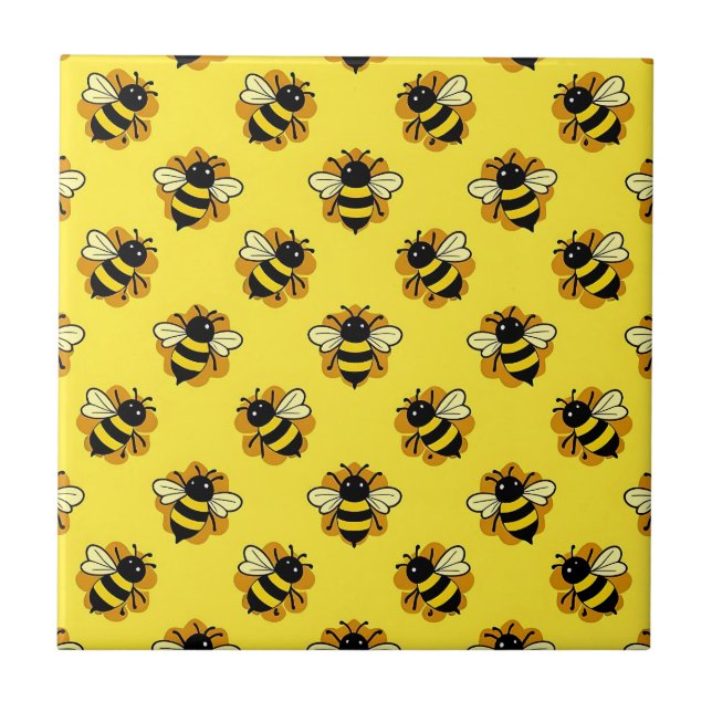 Padrão de Verão de Abelha Bumblebee Fofa (Frente)