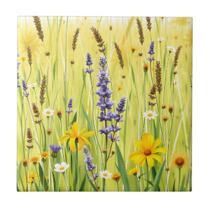 Padrão de Verão de Prado de Flores Silvestres