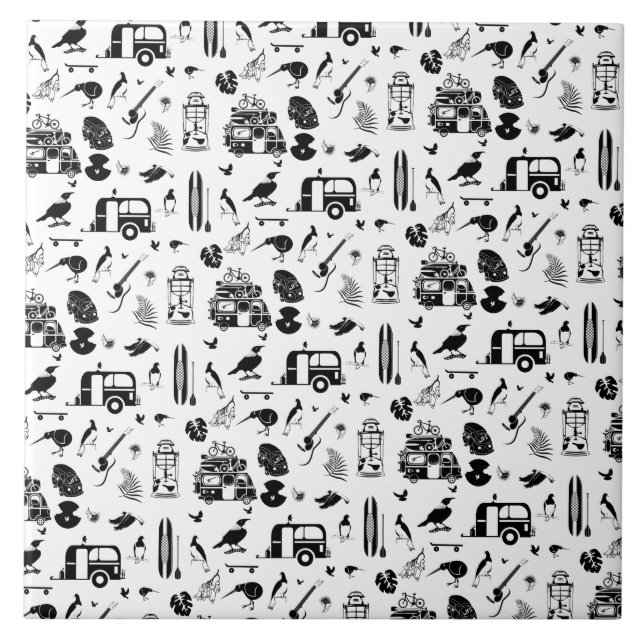 Padrão de verão do kiwi TRANS (Frente)