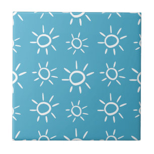 Padrão de Verão Doodle Sol Divertido