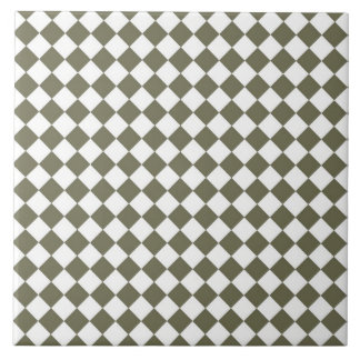 Padrão de Verificação de Diamante Verde do Moss