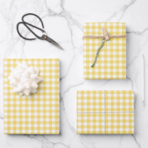 Padrão de Verificação de Gingham Amarelo Sunshine