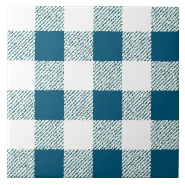 Padrão de Verificação de Gingham Blueish (Frente)