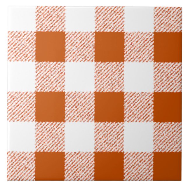 Padrão de Verificação de Gingham Brown (Frente)
