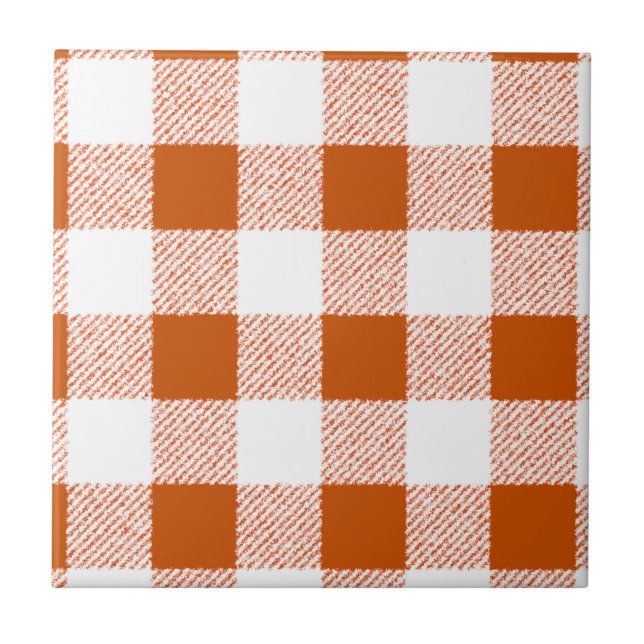 Padrão de Verificação de Gingham Brown (Frente)