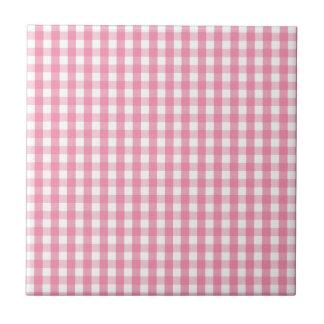 Padrão de Verificação de Gingham Rosa