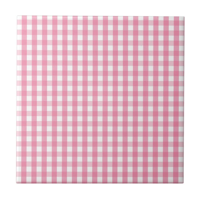 Padrão de Verificação de Gingham Rosa (Frente)