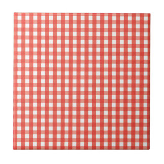 Padrão de Verificação de Gingham Vermelho