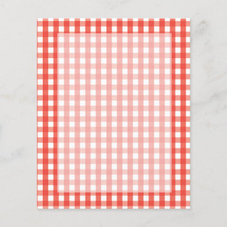 Padrão de Verificação de Gingham Vermelho