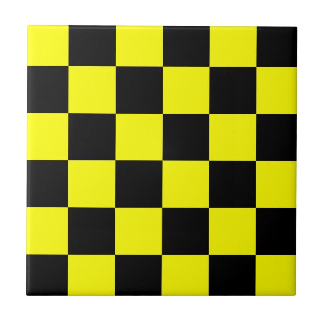 Padrão de Verificação Preto Amarelo (Frente)