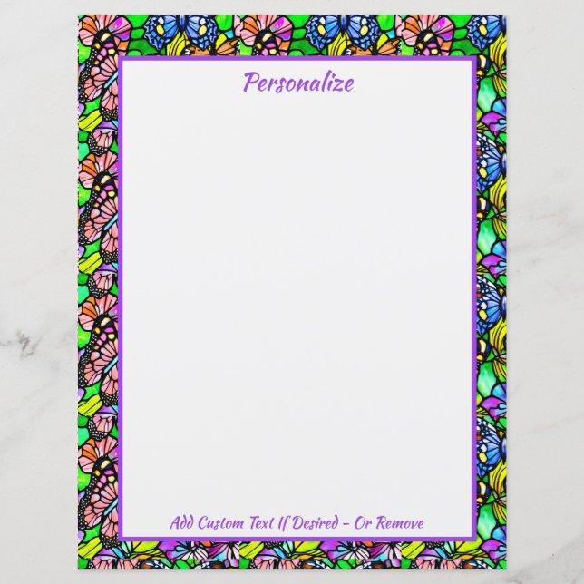 Padrão de VidroColorido Elegante (Frente)