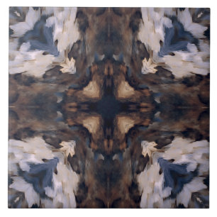 Padrão de vindima com bege, castanho, branco e az