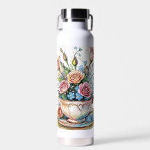 Padrão de Vinha Floral - Molho de Aquarela Arte Bo