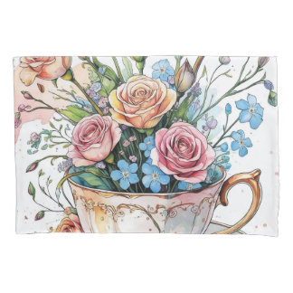 Padrão de Vinha Floral - Molho de Aquarela Arte Bo