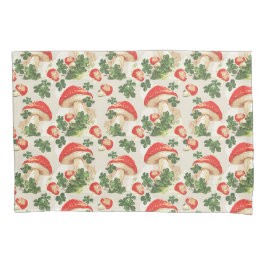 Padrão de Vintage Forest Mushroom Lucky Clover