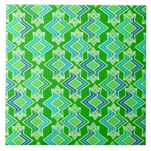 Padrão de Wallpaper Art Deco, Jade Green