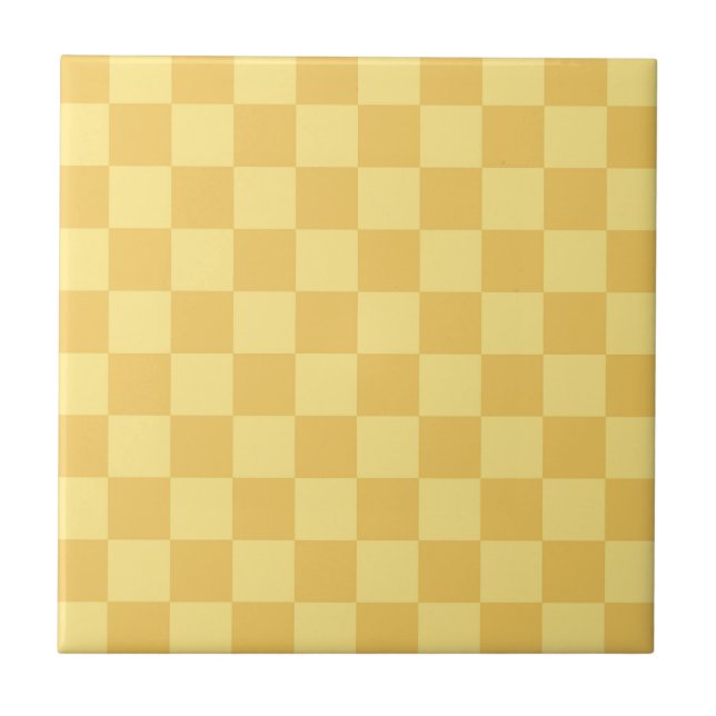 Padrão de Xadrez Amarelo (Frente)
