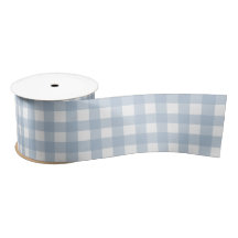 Padrão de Xadrez de Gingham Azul Minimalista