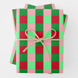 Padrão de xadrez de Natal contemporâneo