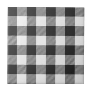 Padrão de Xadrez de Tartan Branco da Xadrez Buffa