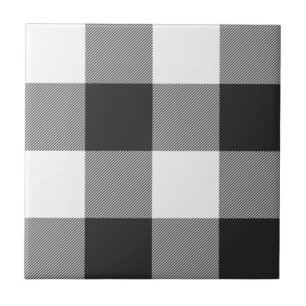 Padrão de Xadrez de Tartan Branco da Xadrez de Bu