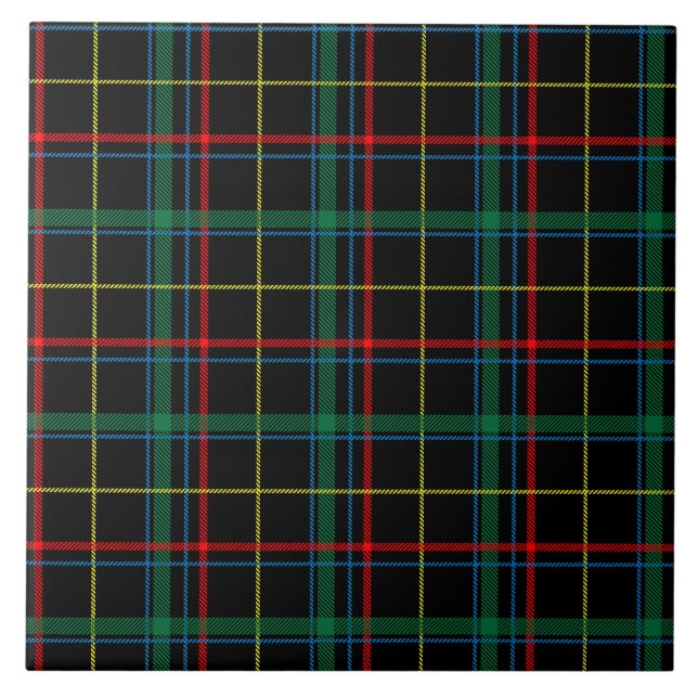 Padrão de Xadrez de Tartan, Verde, (Frente)