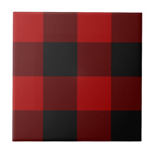 Padrão de Xadrez de Tartan Vermelho Xadrez de Buf