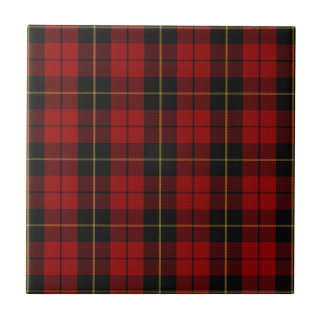Padrão de Xadrez de Wallace Clan Hunting Tartan (Frente)