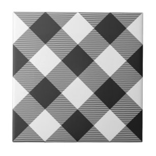 Padrão de Xadrez do Tartan Branco Xadrez Buffalo 