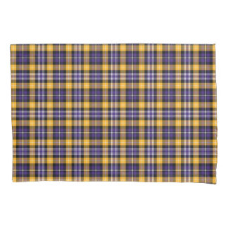 Padrão de Xadrez Roxo e Dourado