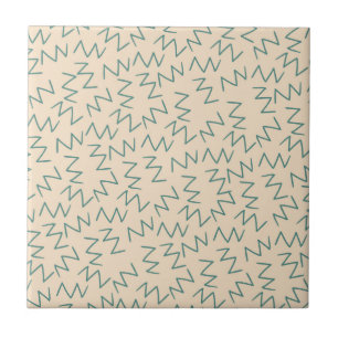 Padrão de Zig Zag Azul bege