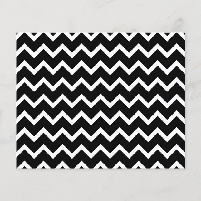 Padrão de Zig Zag preto e branco. (Frente)