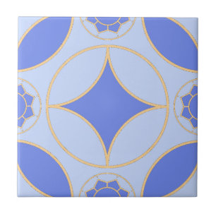 padrão Deco clássico da lavanda azul