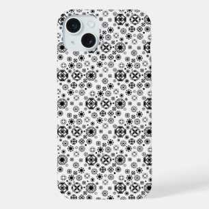 Padrão decorativo arabesco preto e branco fofo
