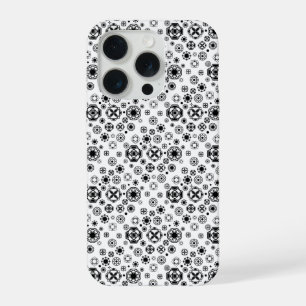 Padrão decorativo arabesco preto e branco fofo