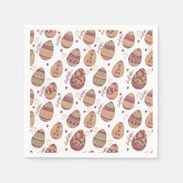 Padrão Decorativo De Ovos De Páscoa | Guardanapo d