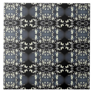 Padrão decorativo preto e branco