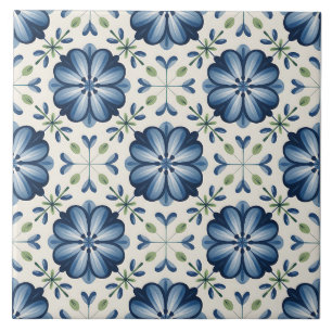 Padrão Delft Holandês Azul