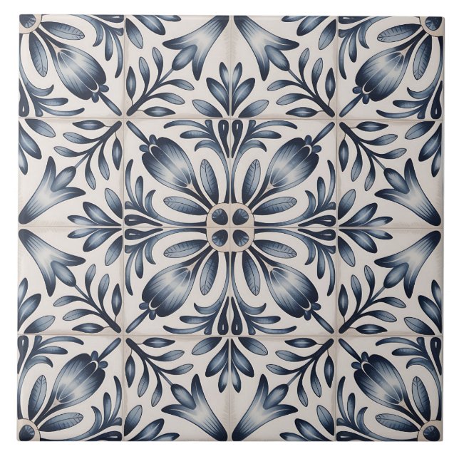 Padrão Delft Holandês Azul (Frente)