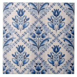 Padrão Delft Holandês Azul