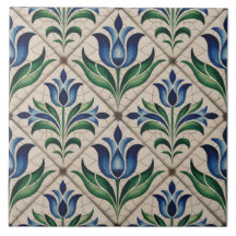 Padrão Delft Holandês Azul