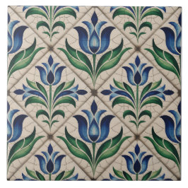 Padrão Delft Holandês Azul